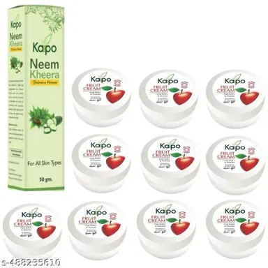 10 KAIPO FRUIT CREAM 15GM FRUIT AHA'S & VITAMINS | 1 KAIPO NEEM KHEERA FAIRNESS CREAM 50GM thumbnail 2