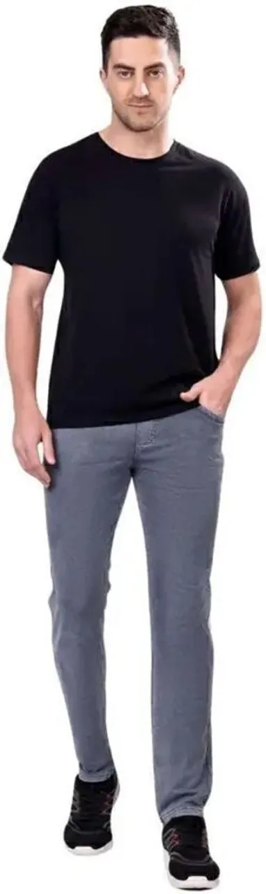 Men Black Cotton Blend Drawstring Track Pant with Side Pockets Regular Fit Comfortable Gym Workout Daily Wear Casual Bottomwear Dark Drey  34 thumbnail 4