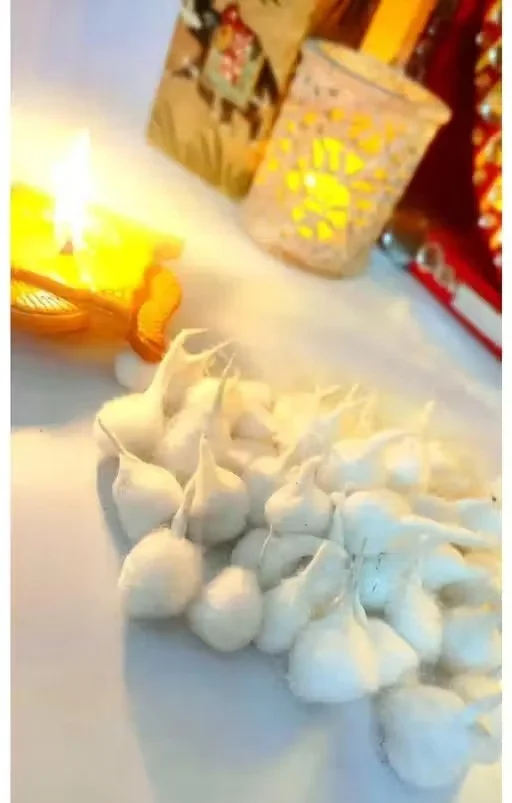 Premium Cotton Puja Batti Lamp Wicks for Diya Oil Lamp Temple Prayer Cotton Wicks for Diwali Aarti Puja Mandir Deepak Cotton Batti Pack of 2000 Pieces image 3