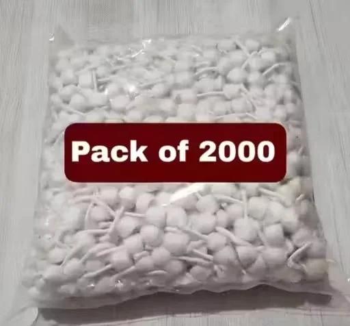 White Plastic Tagging Gun Batti Pack of 2000 Garment Price Tag Fastener Batti Retail Clothing Label Pin Batti for Garment Tagging Gun Jewellery Tagging Fasteners image 1