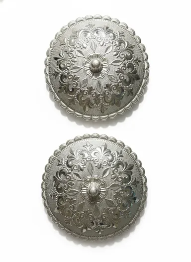 Decorative Silver Coated Plastic Dry Fruit Tray Set with Lid | Double Bowl Snack Serving Box for Home & Festival thumbnail 4