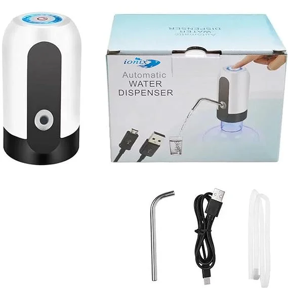 Automatic Electric Water Can Dispenser Pump for 20 Litre Bottle with USB Charger Portable Rechargeable Water Pump Dispenser for Home Office Kitchen Drinking Water Can |Pack of 1 image 2