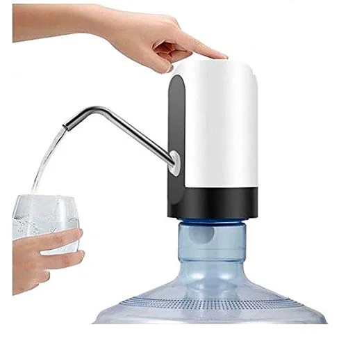 Automatic Electric Water Can Dispenser Pump for 20 Litre Bottle with USB Charger Portable Rechargeable Water Pump Dispenser for Home Office Kitchen Drinking Water Can |Pack of 1 image 1