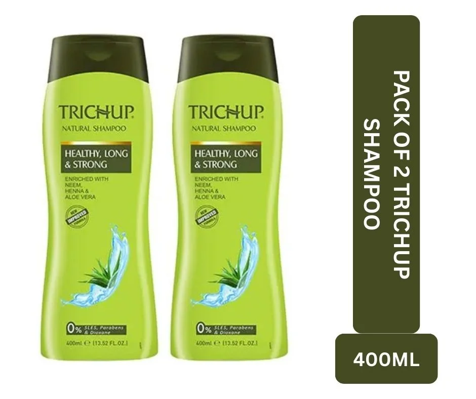 2 TRICHUP HEALTHY, LONG & STRONG NATURAL SHAMPOO 400ML image 3
