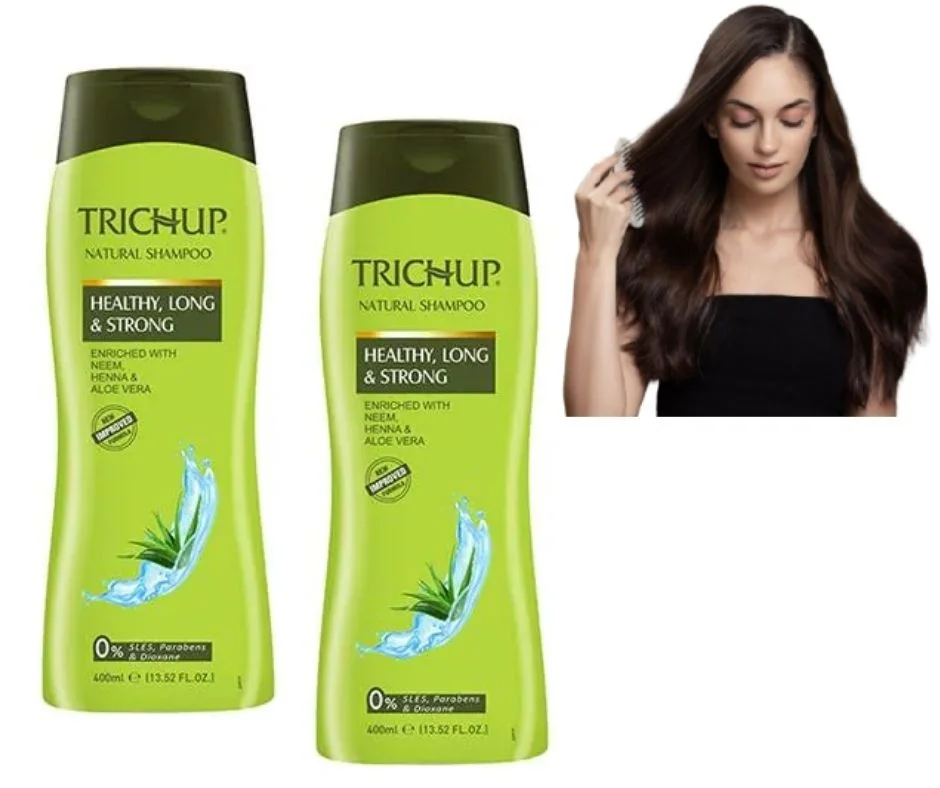 2 TRICHUP HEALTHY, LONG & STRONG NATURAL SHAMPOO 400ML image 1