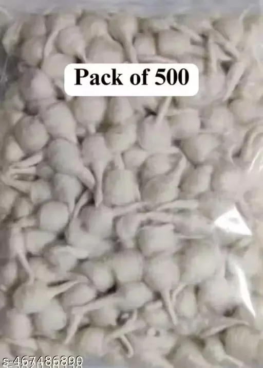 Handmade Cotton Wick Batti for Diya and Puja Pack of 500 Pure Cotton Jyot Batti Oil Lamp Wicks for Temple Aarti Diwali Puja Mandir Deepak Cotton Wicks image 1