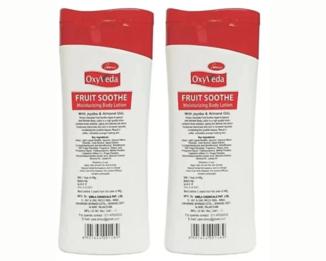 2 OXYVEDA FRUIT SOOTHE MOISTURIZING BODY LOTION 500ML image 3