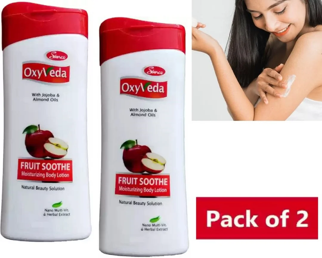 2 OXYVEDA FRUIT SOOTHE MOISTURIZING BODY LOTION 500ML image 1