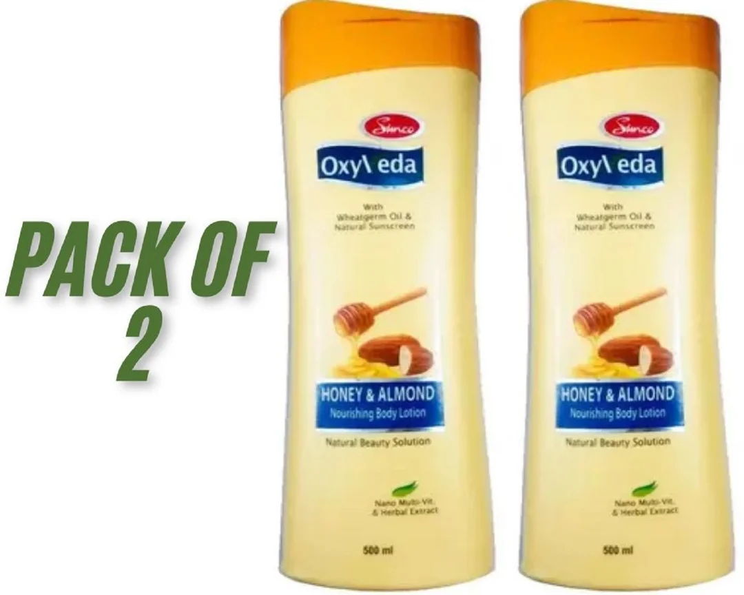 2 OXYVEDA HONEY & ALMOND NOURISHING BODY LOTION 500ML image 2