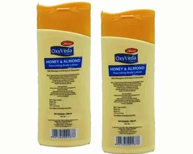 2 OXYVEDA HONEY & ALMOND NOURISHING BODY LOTION 500ML thumbnail 3
