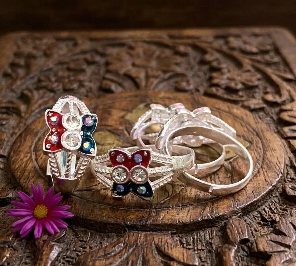 Women/Girls Toe Ring | Artificial Jewellery | Daily Wear Stylish Bichiya | Adjustable Silver Plated Toe Rings | Traditional & Modern Design | 2 Pair image 2