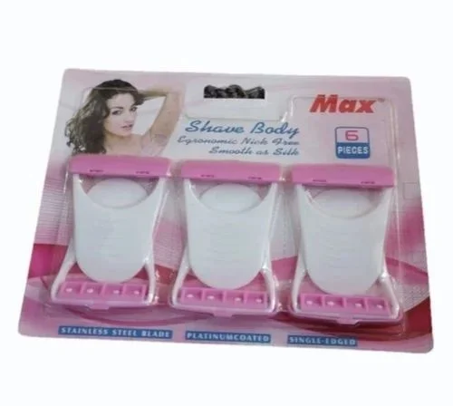 Ladies Razor (Pack of 1) -6pc Bikini Mini Shaver Hair Remover, Body Razor Women, Hair Removal Disposable Blades image 1