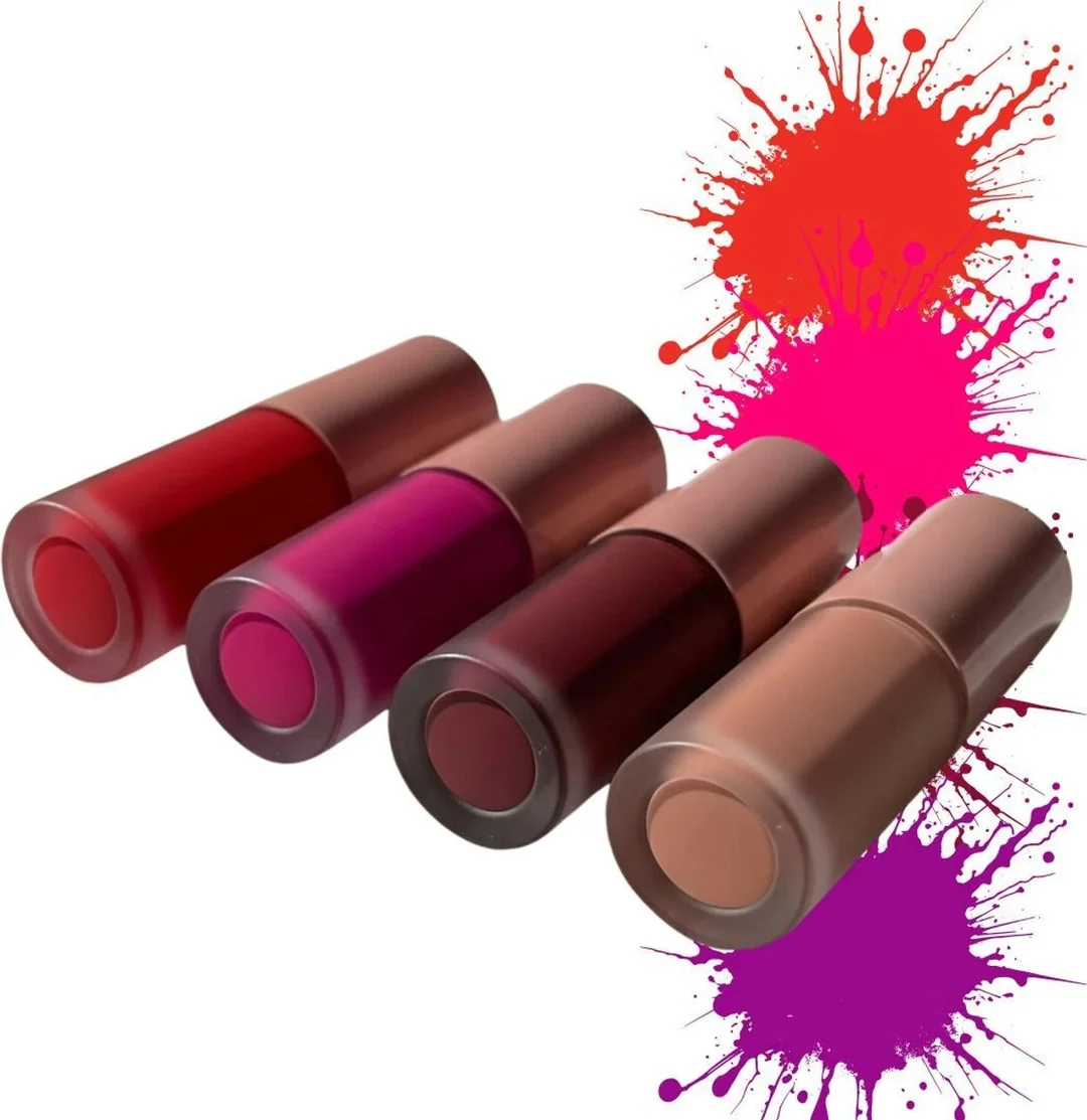 Bare Beauty Nude Waterproof Liquid Lipstick Set of 4 – Matte Finish Long Lasting Natural Nude Shades for Daily Office Party Wedding Makeup image 1