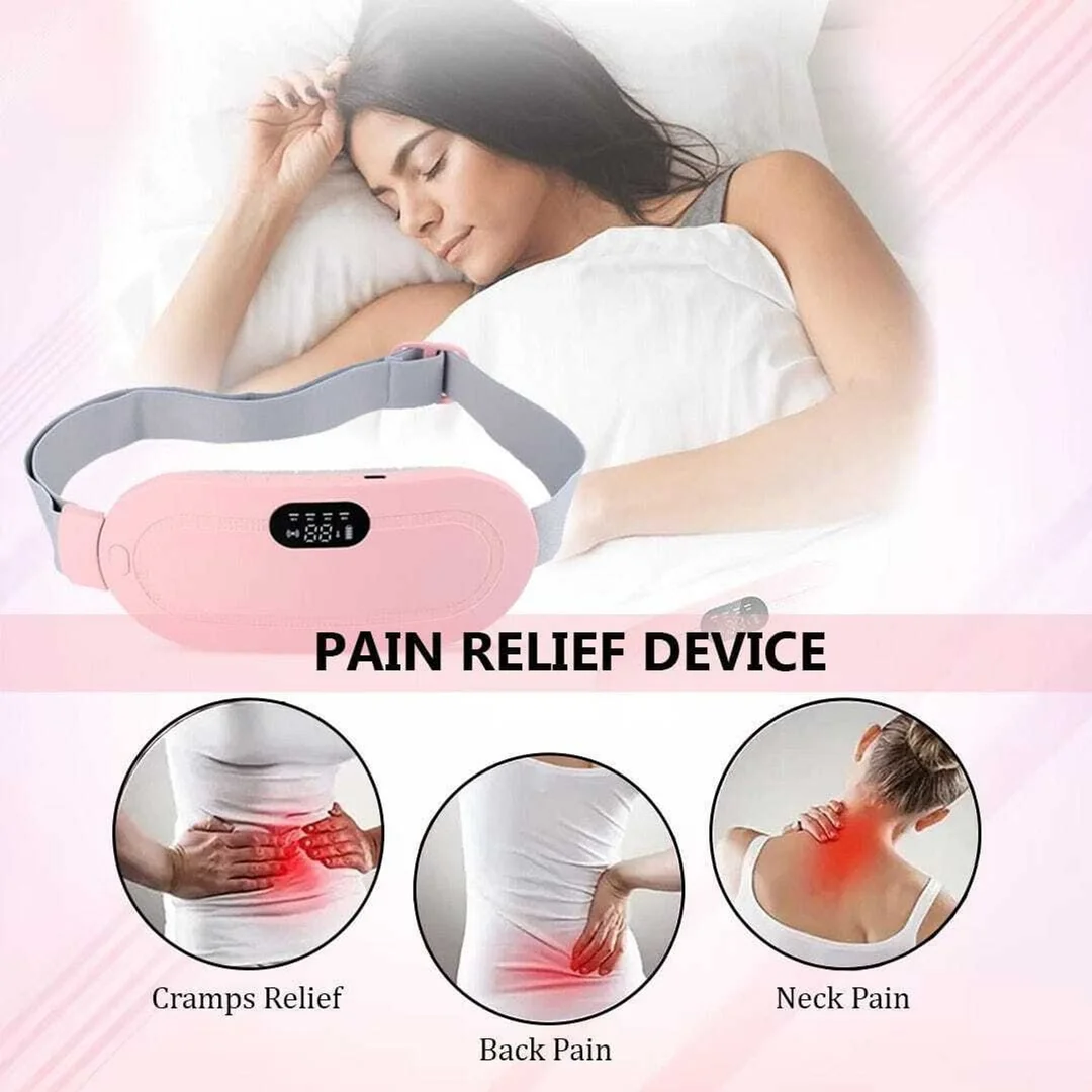 Multifunctional Intelligent Uterine Warm Belt Rechargeable Menstrual Heating Pad Waist Belt for Period Pain Relief Abdomen Stomach Heating Massager for Women Dysmenorrhea Care image 2