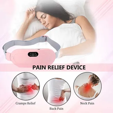 Multifunctional Intelligent Uterine Warm Belt Rechargeable Menstrual Heating Pad Waist Belt for Period Pain Relief Abdomen Stomach Heating Massager for Women Dysmenorrhea Care thumbnail 1
