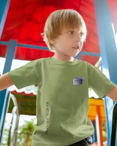 Boys Cotton Printed T-Shirt Light Green Casual Summer Half Sleeve Kids Graphic Tee Soft Breathable Round Neck Children Daily Wear Stylish Boys T Shirt Boys Cotton Printed T-Shirt Light Green Casual Summer Half Sleeve Kids Graphic Tee Soft Breathable Round thumbnail 0