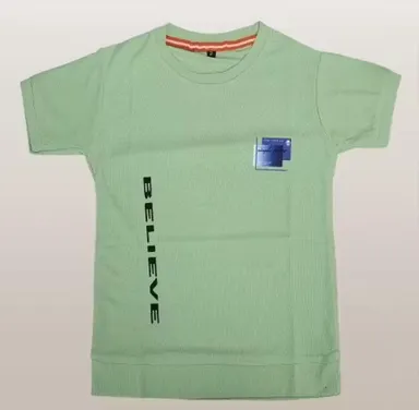 Boys Cotton Printed T-Shirt Light Green Casual Summer Half Sleeve Kids Graphic Tee Soft Breathable Round Neck Children Daily Wear Stylish Boys T Shirt Boys Cotton Printed T-Shirt Light Green Casual Summer Half Sleeve Kids Graphic Tee Soft Breathable Round thumbnail 1