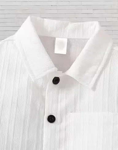 Boys White Cotton Formal Shirt Long Sleeve Button Down Kids Party Wear School Function Shirt Soft Breathable Casual Smart Shirt for Boys Age 3–12 Years Boys White Cotton Formal Shirt Long Sleeve Button Down Kids Party Wear School Function Shirt Soft Bre thumbnail 2