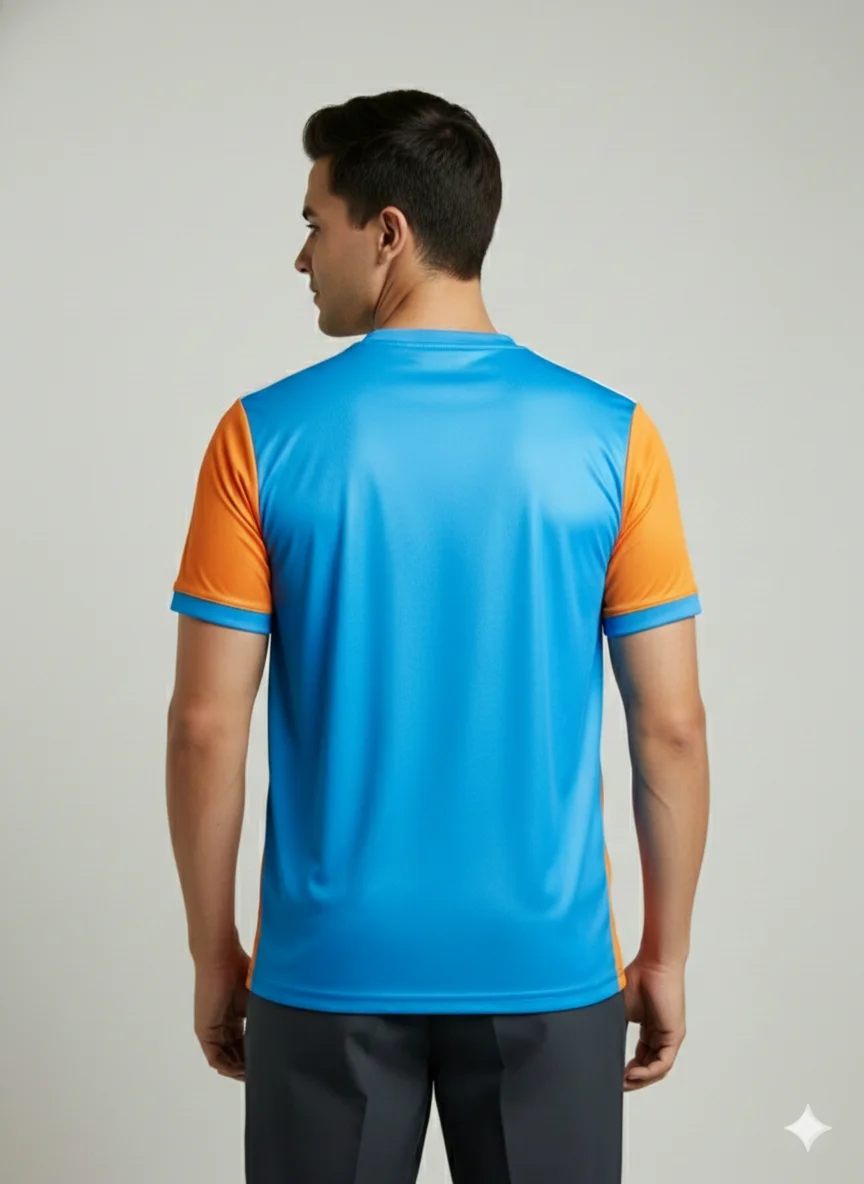 Team India Official Fan Edition High-Performance Cricket Training Jersey for Men & Women | Breathable Sportswear with Moisture-Wicking Fabric image 2