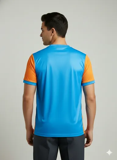 Team India Official Fan Edition High-Performance Cricket Training Jersey for Men & Women | Breathable Sportswear with Moisture-Wicking Fabric thumbnail 1