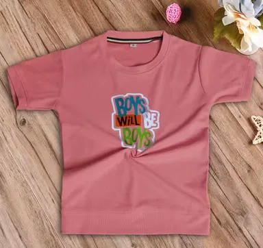 Boys Will Be Boys Kids Graphic Printed T Shirt for Boys Cotton Round Neck Half Sleeve Casual Summer T Shirt for Children Boys Fashion Printed Tshirt Pink Kids Top Boys Will Be Boys Kids Graphic Printed T Shirt for Boys Cotton Round Neck Half Sleeve Casual thumbnail 3