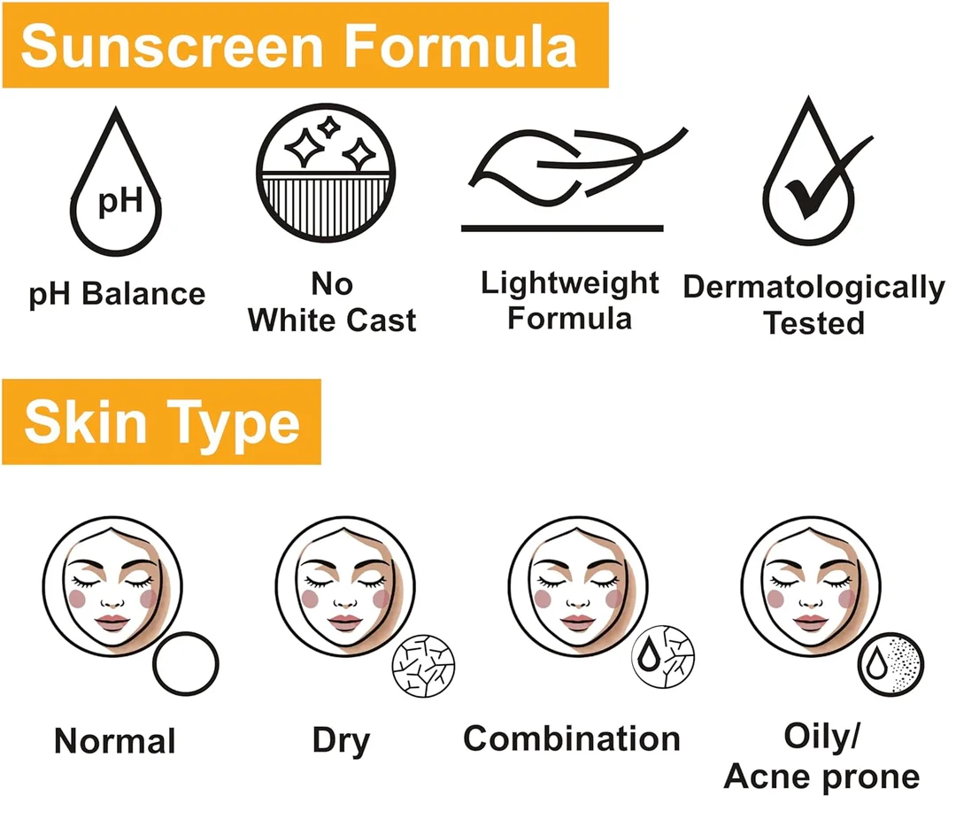 Rootovo SPF 50+ PA+++ Sunscreen Broad Spectrum UVA UVB Protection Face Sunscreen Cream with Aloe Vera Niacinamide Hyaluronic Acid Alpha Arbutin for All Skin Types 50g image 6