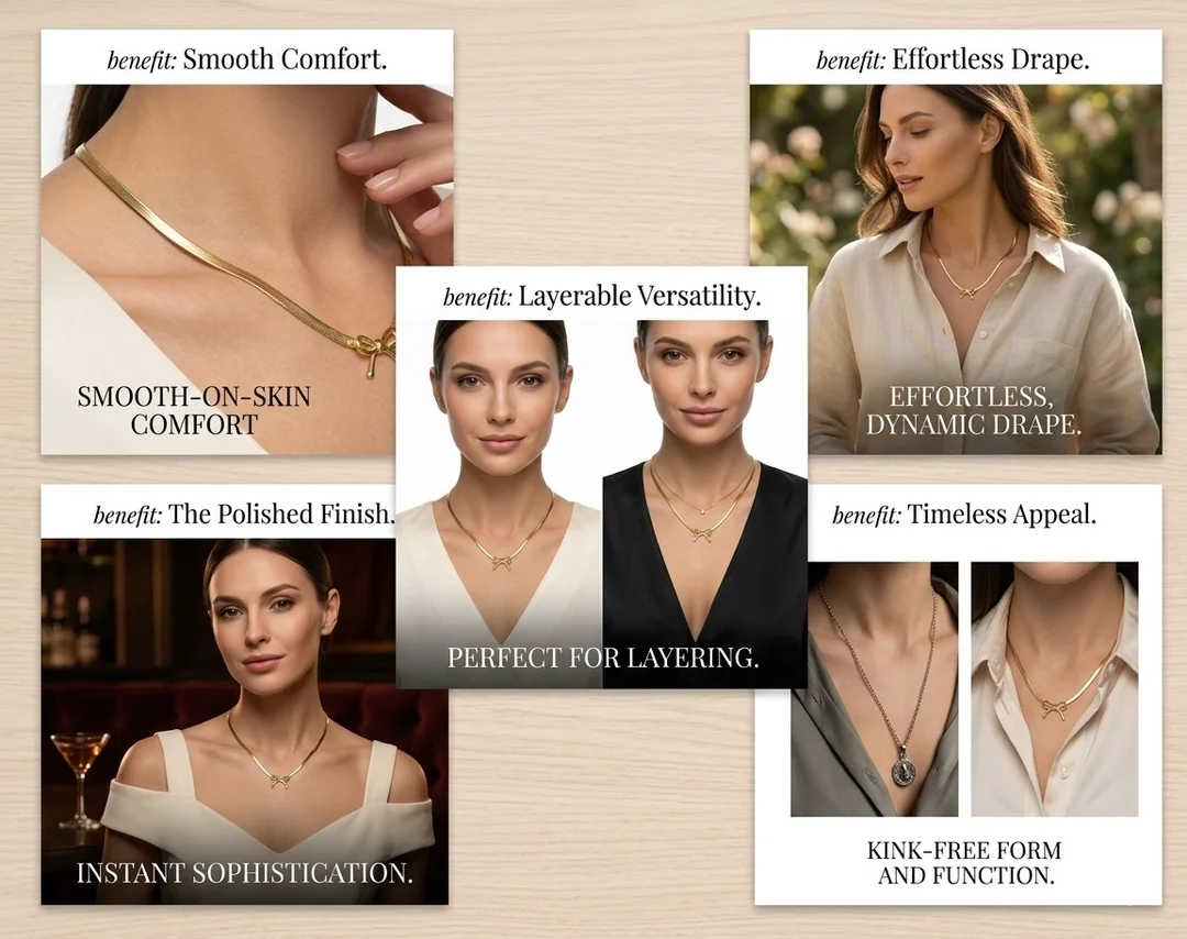 Elegant Bow Knot Pendant Necklace for Women Girls Gold Plated Ribbon Bow Necklace Minimalist Fashion Jewellery Gift for Birthday Anniversary Valentine Daily Wear image 3