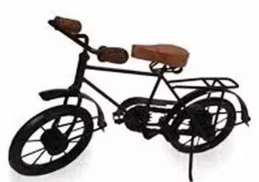 Vintage Mini Metal Bicycle Showpiece Decorative Cycle Model for Home Office Desk Shelf Decor Rustic Iron Bicycle Miniature Gift Collectible image 1