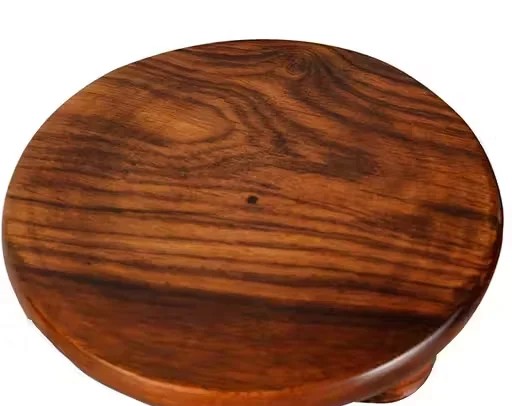 Sheesham Wood Round Chakla for Roti Making Heavy Duty Wooden Roti Rolling Board 10–12 Inch Traditional Atta Kneading Base Indian Kitchen Chapati Making Board image 1