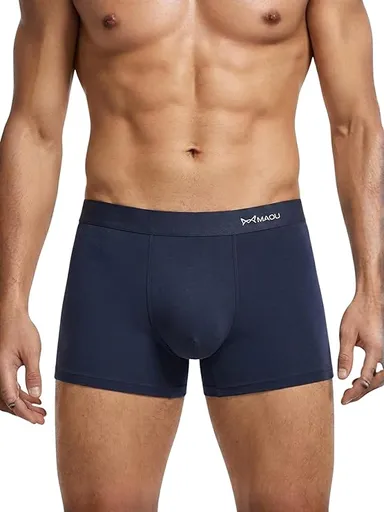 Men Breathable Cotton Stretch Trunk Underwear Pack of 2 Anti-Odour Soft Elastic Waist Boxer Briefs Comfortable Daily Wear Innerwear for Men Gym Running Office All Day Support thumbnail 4