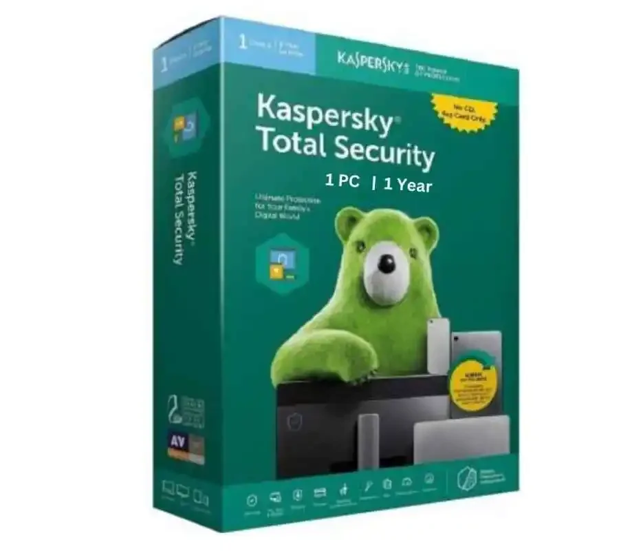 Kaspersky Total Security Antivirus Software 1 PC 1 Year Internet Security with Safe Money Password Manager File Encryption Ransomware Protection Windows Laptop Desktop India image 1