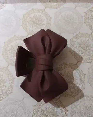 Large Matte Brown Plastic Hair Claw Clip for Women Thick Hair Strong Grip Non Slip Banana Jaw Clip Stylish Hair Clamp for Daily Use Party Makeup Hair Accessories India thumbnail 2
