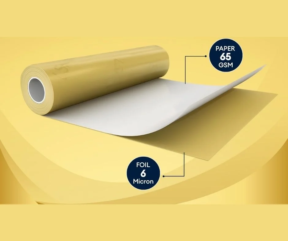 CLEAN WRAP 2in1 Golden & Paper Foil 350g Net Kitchen Baking Cooking Wrapping Aluminium Foil & Golden Foil Pack image 2
