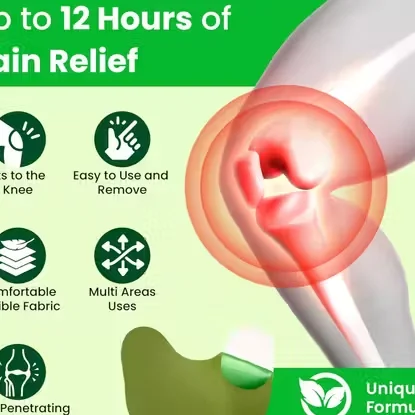 Herbal Knee Pain Relief Patch Chinese Herbal Knee Plaster Joint Pain Relief Patch Arthritis Knee Support Pain Relief Sticker for Knee Joint Muscle Pain Pack image 1