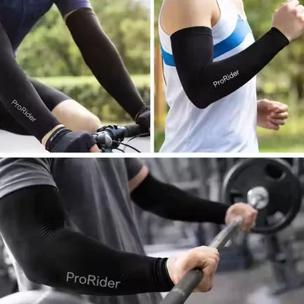 UPF 50+ UV Protection Arm Sleeves Cooling Sun Protection Arm Cover Breathable Sports Arm Sleeve for Men Women Cycling Driving Running Outdoor UV Protection Sleeves Pair image 2