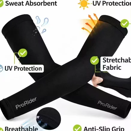 UPF 50+ UV Protection Arm Sleeves Cooling Sun Protection Arm Cover Breathable Sports Arm Sleeve for Men Women Cycling Driving Running Outdoor UV Protection Sleeves Pair image 1