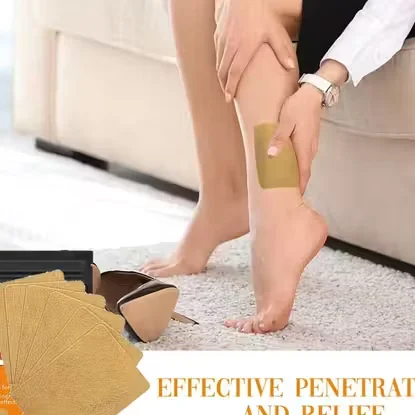 Herbal Varicose Veins Relief Patches Pack of 12 Natural Spider Vein Treatment Patch Leg Pain Swelling Relief Blood Circulation Support Vein Care Patch image 2