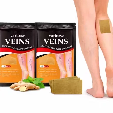Herbal Varicose Veins Relief Patches Pack of 12 Natural Spider Vein Treatment Patch Leg Pain Swelling Relief Blood Circulation Support Vein Care Patch image 3
