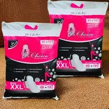 UrChoice Maxi XXL Sanitary Pads 40+10 Pack Anti Bacterial Extra Long High Absorbency Day and Night Protection Cotton Soft Comfortable Women Hygiene Pads image 1