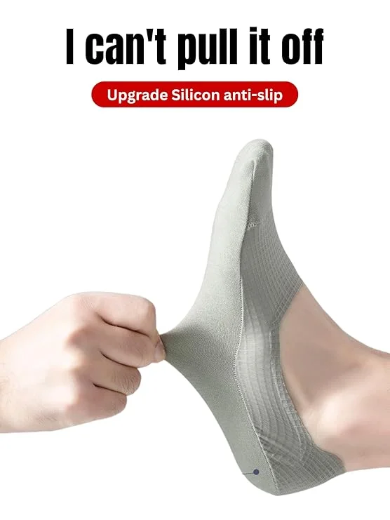 Women Invisible No Show Socks Anti Slip Silicone Heel Grip Breathable Cotton Ballet Liner Socks Low Cut Loafer Socks for Sneakers Flats Formal Shoes Comfort Foot Cover image 2
