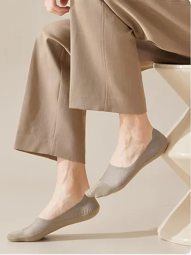 Women Invisible No Show Socks Anti Slip Silicone Heel Grip Breathable Cotton Ballet Liner Socks Low Cut Loafer Socks for Sneakers Flats Formal Shoes Comfort Foot Cover thumbnail 2