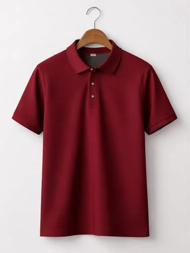 Men Premium Cotton Polo T Shirt Red Half Sleeve Breathable Casual Summer Collar T-Shirt Smart Fit Everyday Wear Office Casual Polo Tee for Men India image 1