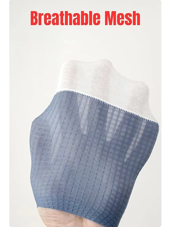 Breathable No Show Invisible Socks for Women Cotton Mesh Low Cut Loafer Socks Anti Slip Flat Shoe Socks Lightweight Summer Foot Cover Socks Pack image 3