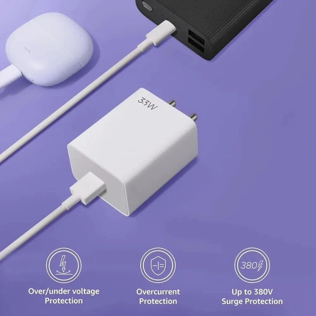 33W Fast Charger Adapter With USB Type C Cable Mobile Phone Fast Charging Wall Charger For Android Smartphones Quick Charge Power Adapter image 4