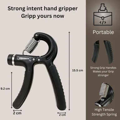Hand Grip Strengthener Adjustable Forearm Exerciser Finger Strength Trainer Resistance Hand Gripper For Gym Workout Hand Wrist Forearm Training thumbnail 2