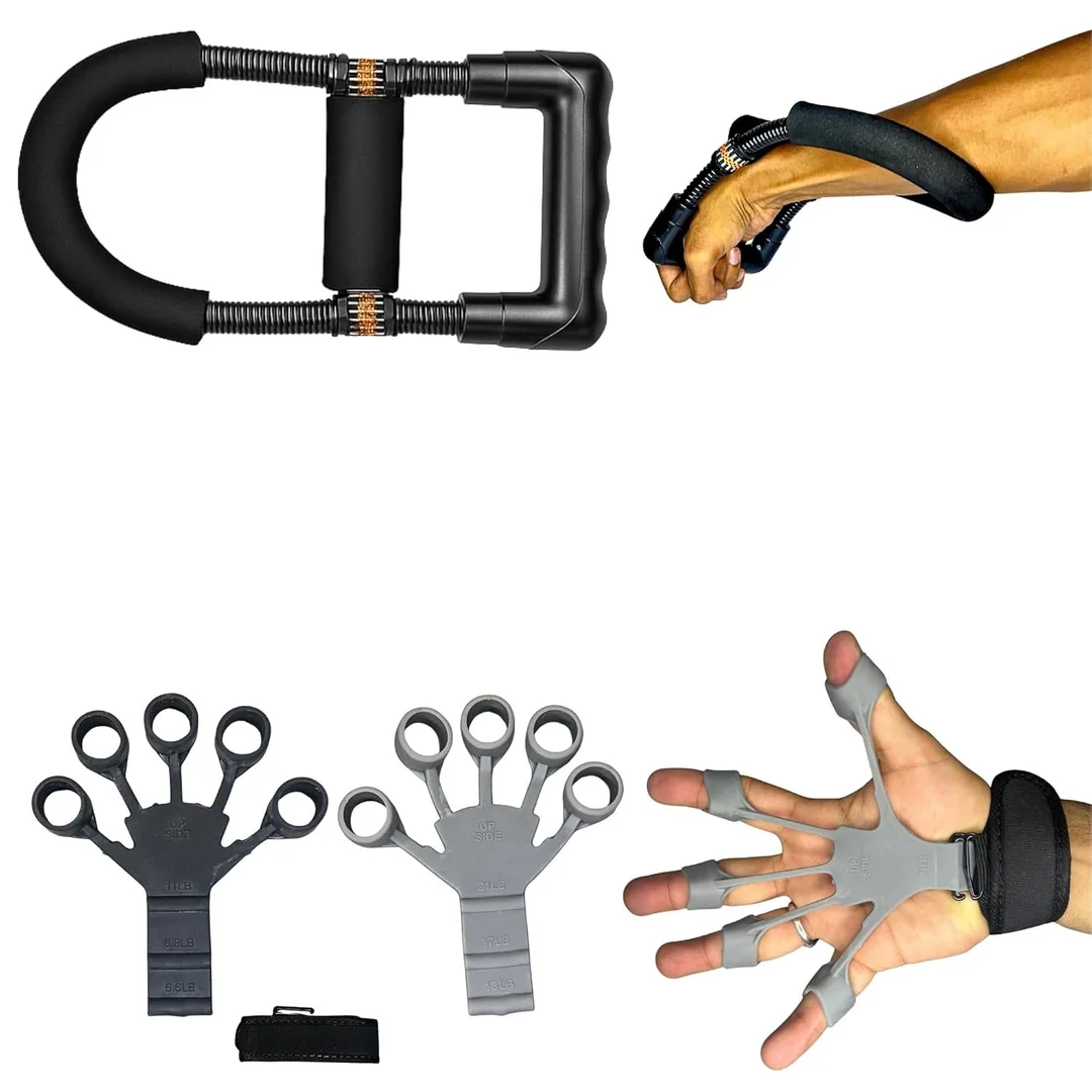 Hand Grip Strengthener Adjustable Forearm Exerciser Finger Strength Trainer Resistance Hand Gripper For Gym Workout Hand Wrist Forearm Training image 1