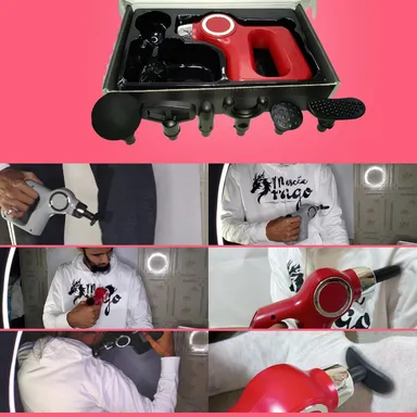 Deep Tissue Massage Gun Muscle Massager With Multiple Heads Electric Percussion Body Massager For Pain Relief Muscle Recovery Fitness Gym Therapy thumbnail 2