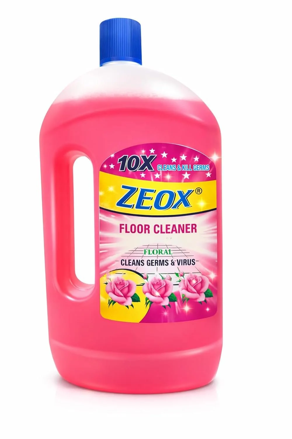 Zeox Floral Disinfectant Floor Cleaner Liquid with Professional 10X Toilet Cleaner Stain Removal Bathroom Disinfectant Combo for Floor Tiles Marble Bathroom Germ Kill Cleaning Solution image 3