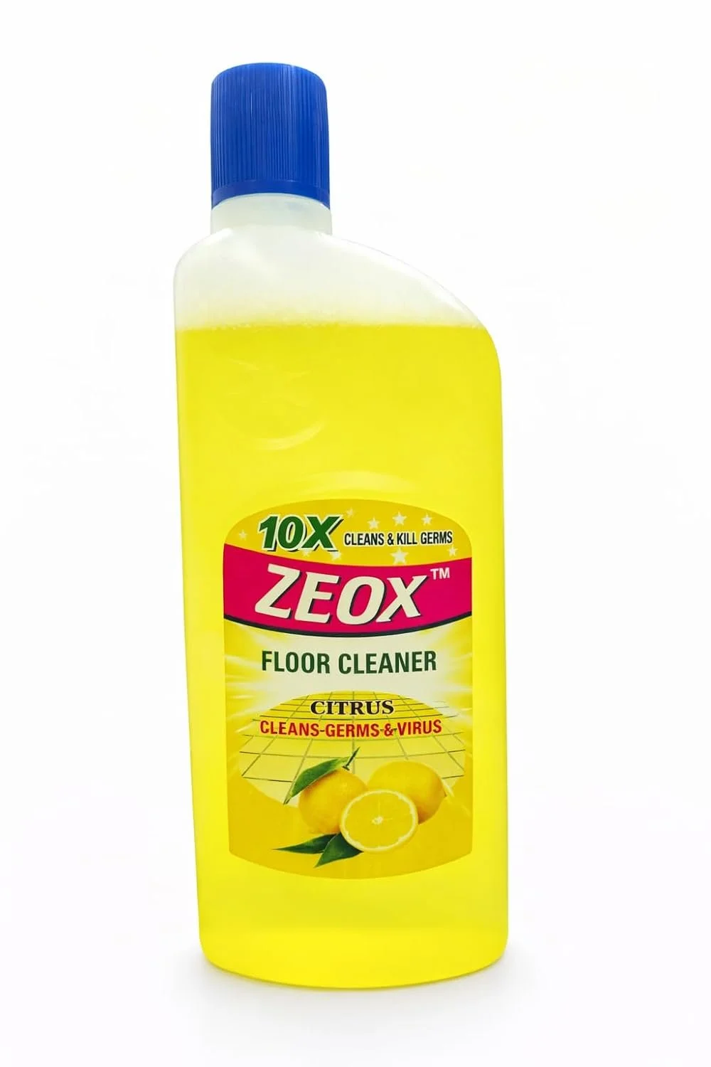 Zeox Citrus Floor Cleaner Liquid Disinfectant for Home Tiles Marble Granite Cleaning Germ Kill Antibacterial Floor Washing Liquid Fresh Lemon Fragrance image 1