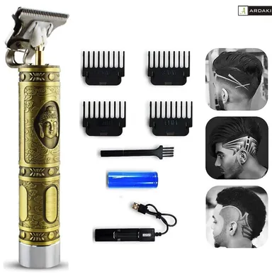 Professional Beard Trimmer for Men Metal Body Gold Hair Clipper Adjustable Blade Close Cut Precision Shaver Rechargeable Grooming Machine for Hair Beard Body India thumbnail 7